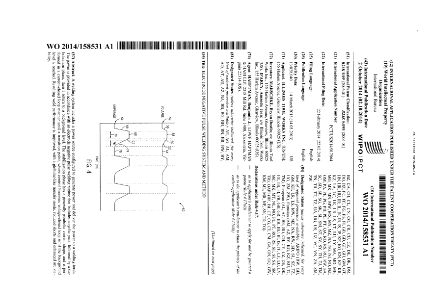 Document de brevet canadien 2891560. PCT 20141214. Image 1 de 8