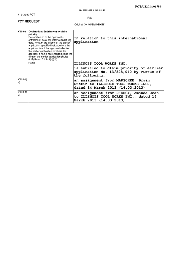 Document de brevet canadien 2891560. PCT 20141214. Image 8 de 8