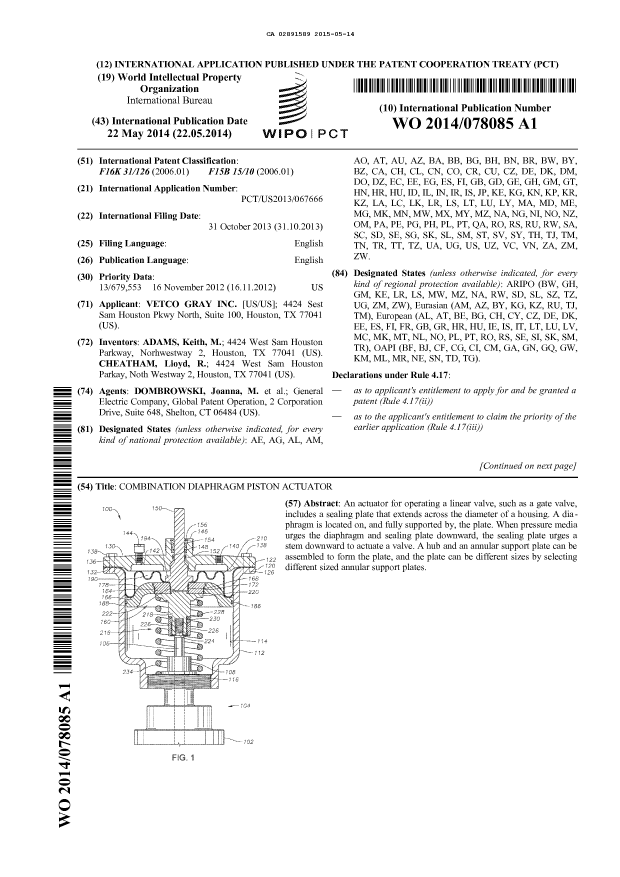 Document de brevet canadien 2891589. Abrégé 20141214. Image 1 de 2
