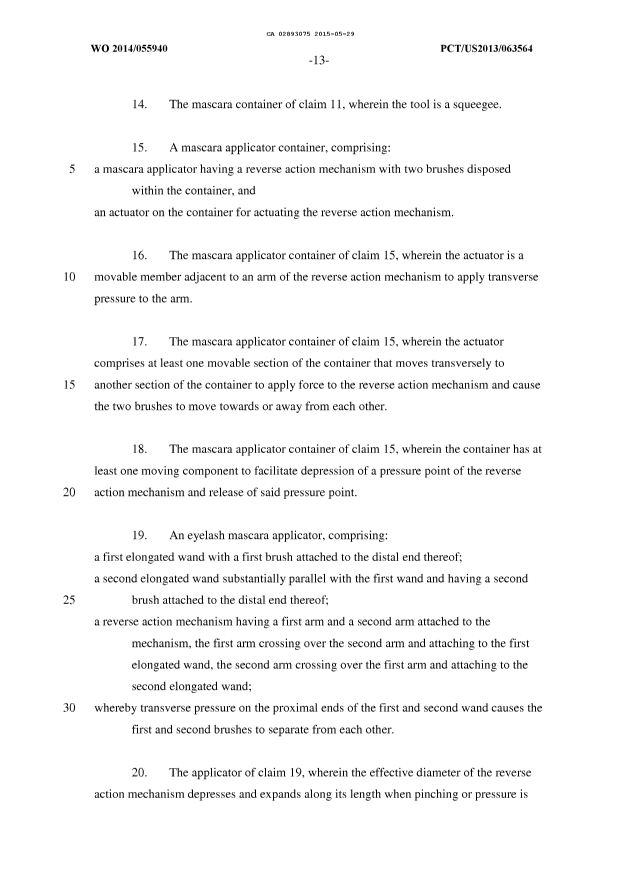 Document de brevet canadien 2893075. Revendications 20141229. Image 3 de 4