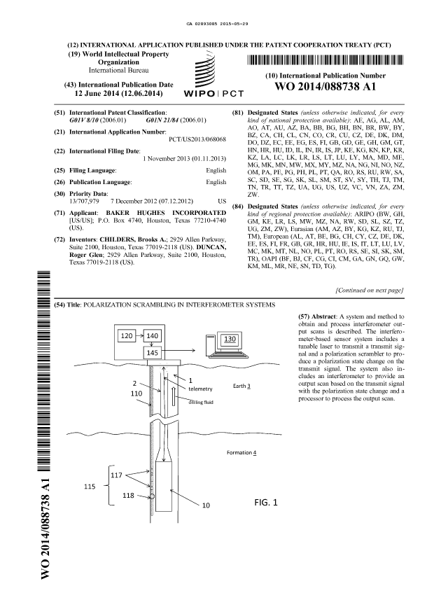 Document de brevet canadien 2893085. Abrégé 20150529. Image 1 de 2