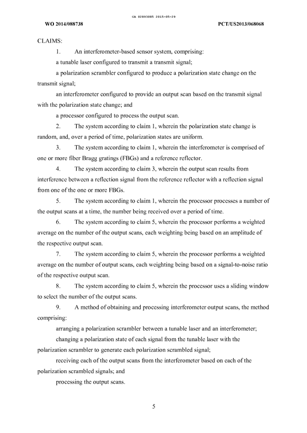 Document de brevet canadien 2893085. Revendications 20150529. Image 1 de 2