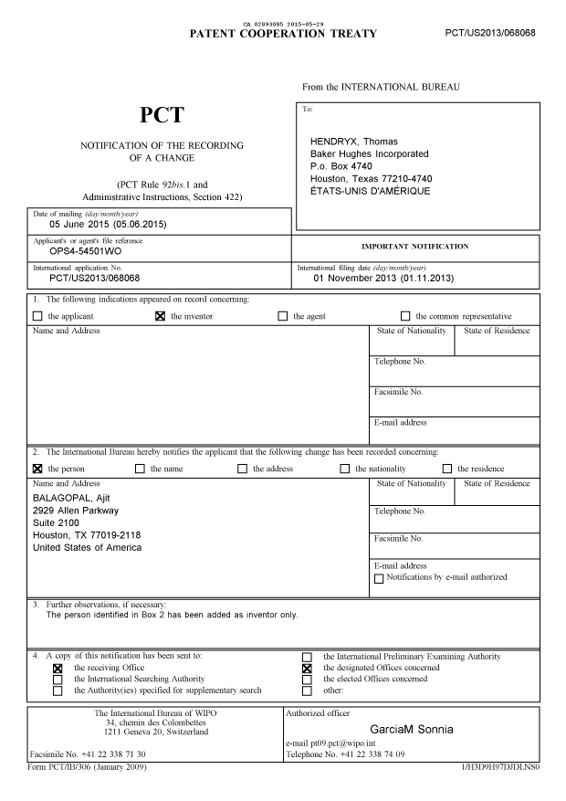 Document de brevet canadien 2893085. PCT 20150529. Image 1 de 7