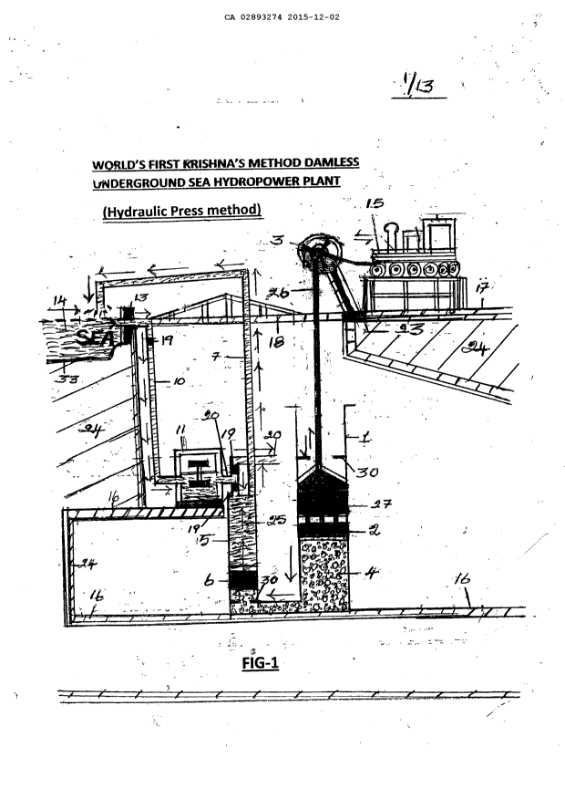 Canadian Patent Document 2893274. Drawings 20141202. Image 1 of 13