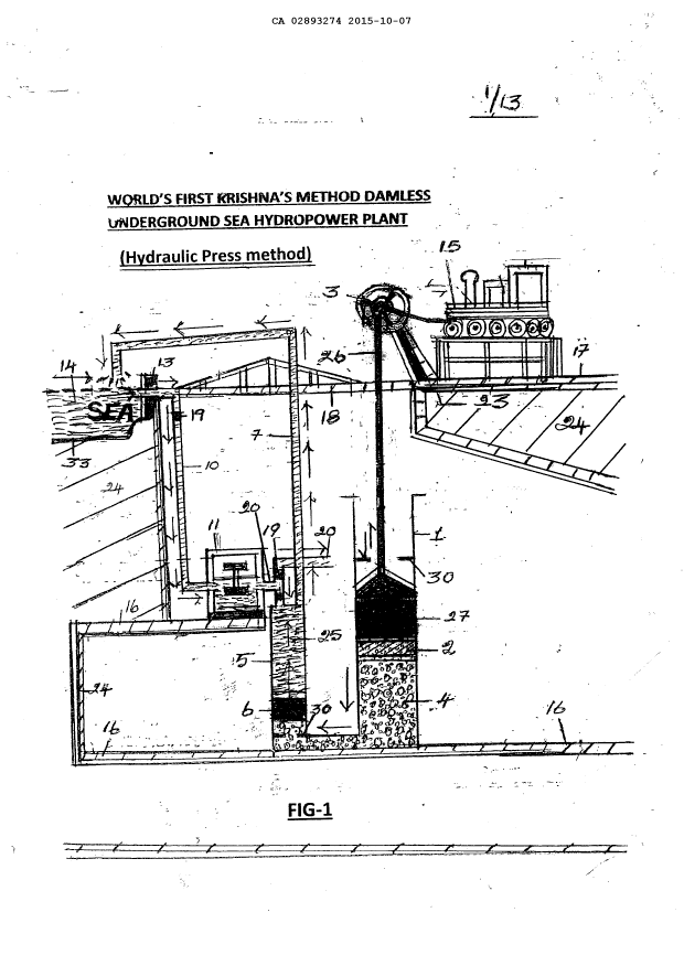 Canadian Patent Document 2893274. Drawings 20141207. Image 1 of 13