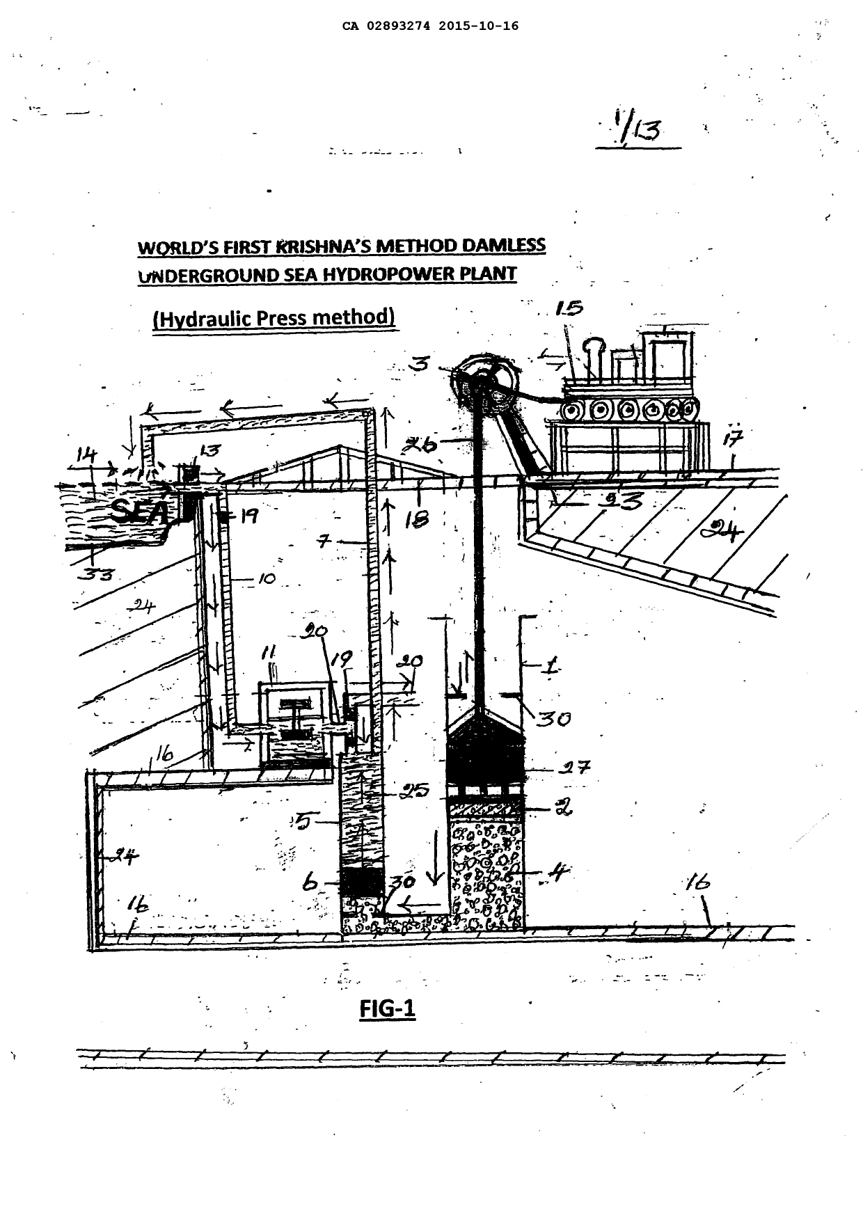 Canadian Patent Document 2893274. Drawings 20151016. Image 1 of 13