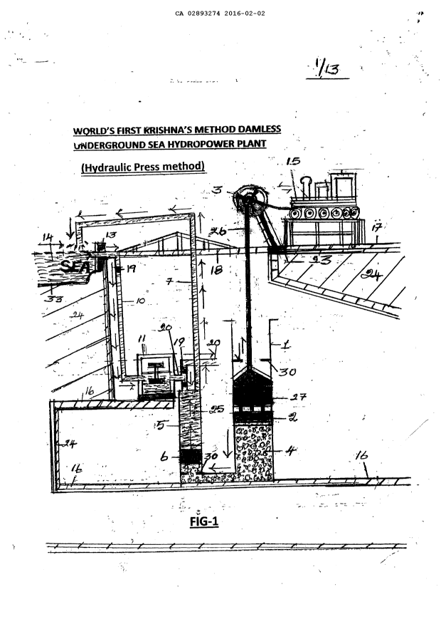 Canadian Patent Document 2893274. Drawings 20151202. Image 1 of 13