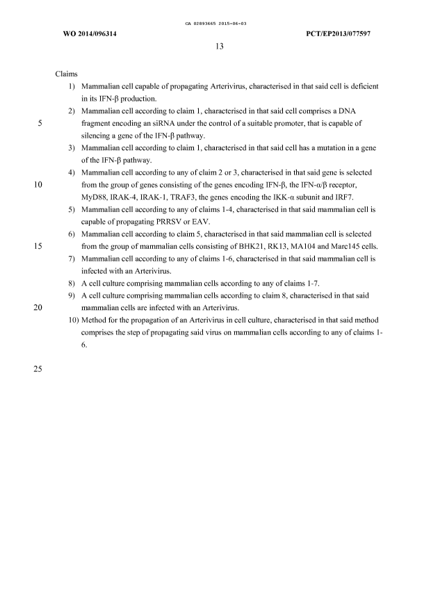 Document de brevet canadien 2893665. Revendications 20150603. Image 1 de 1