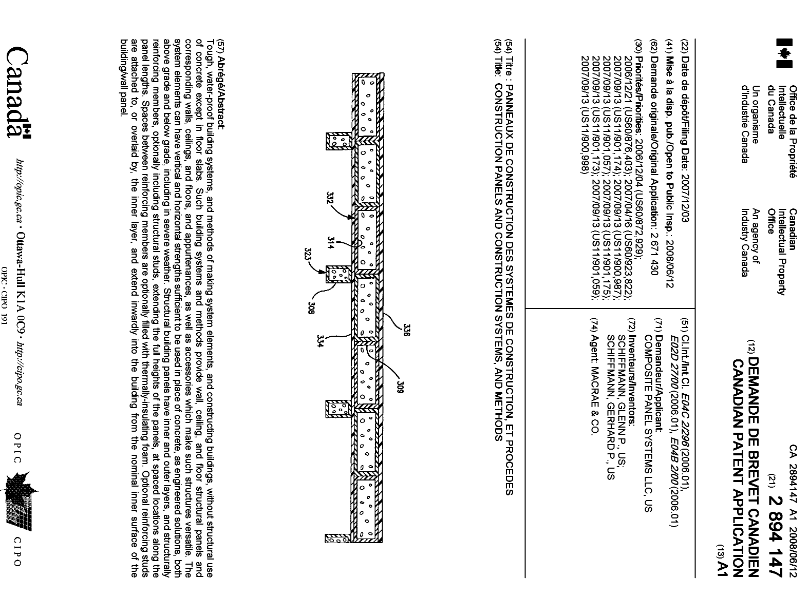Document de brevet canadien 2894147. Page couverture 20141222. Image 1 de 1