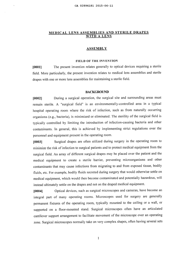 Document de brevet canadien 2894181. Description 20150611. Image 1 de 14