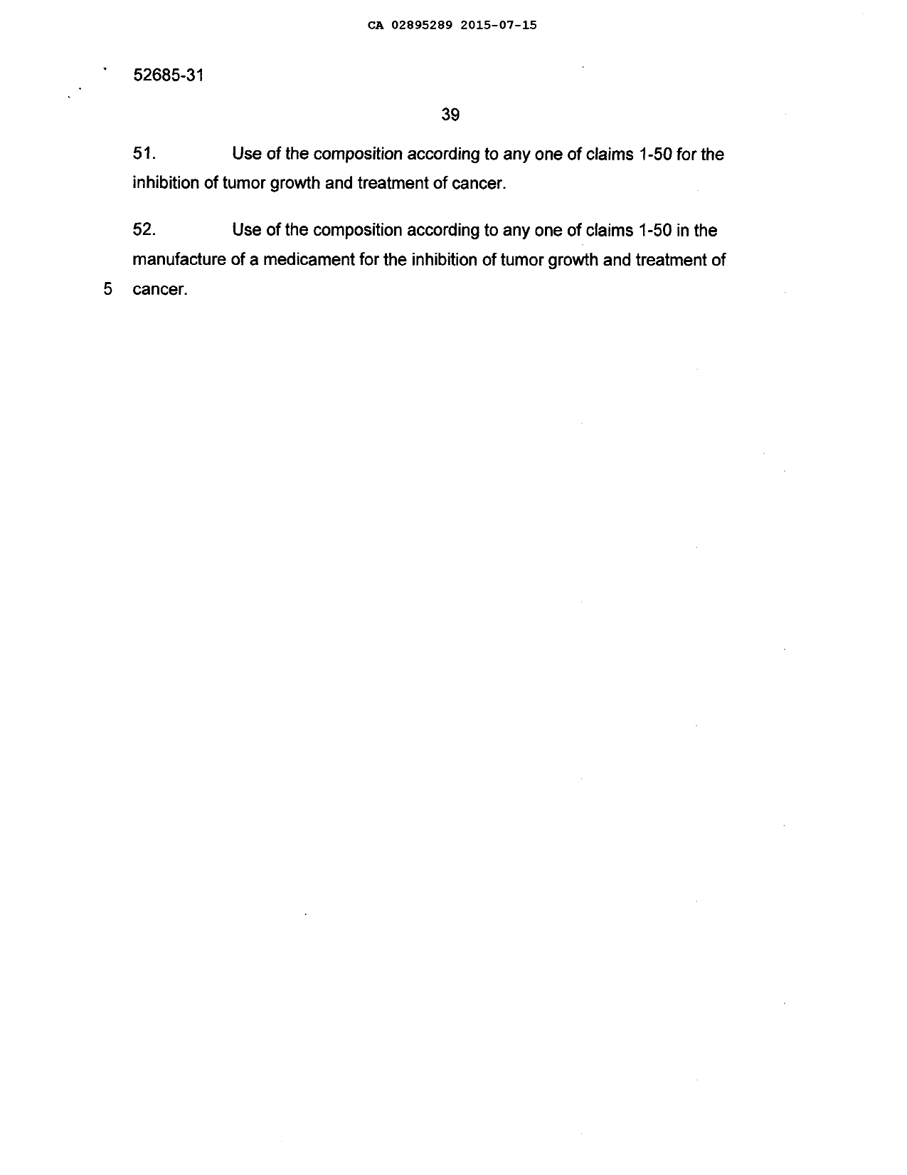 Document de brevet canadien 2895289. Revendications 20141215. Image 6 de 6
