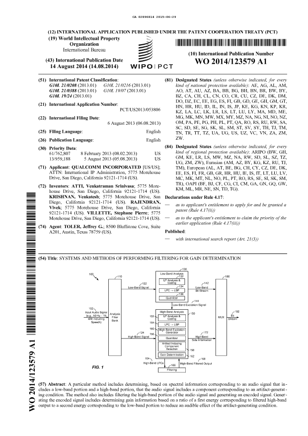 Document de brevet canadien 2896814. Abrégé 20141229. Image 1 de 1