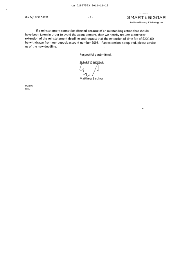 Document de brevet canadien 2897593. Poursuite-Amendment 20151218. Image 3 de 16