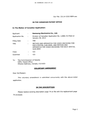 Document de brevet canadien 2898150. Poursuite-Amendment 20141223. Image 1 de 5