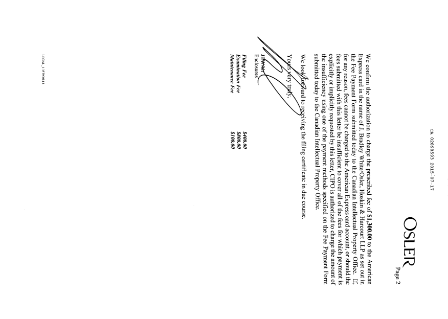 Document de brevet canadien 2898593. Demande d'entrée en phase nationale 20141217. Image 2 de 4