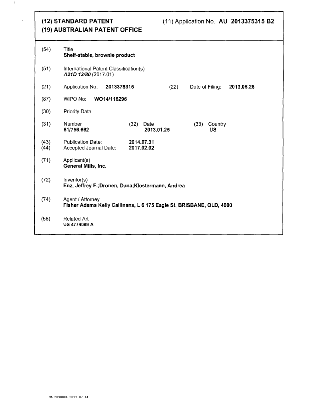 Document de brevet canadien 2898804. ATDB OEA 20170714. Image 1 de 5