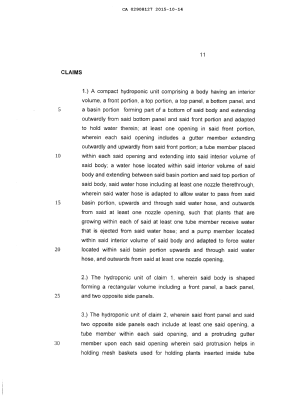 Document de brevet canadien 2908127. Revendications 20141214. Image 1 de 3
