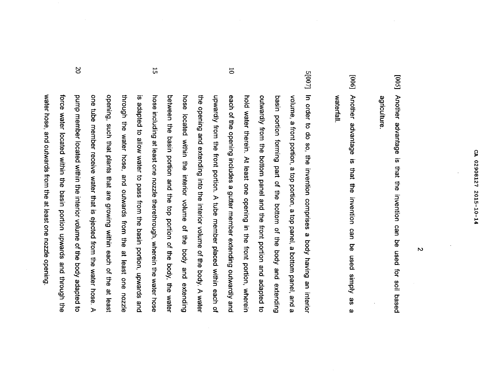 Document de brevet canadien 2908127. Description 20141214. Image 2 de 10
