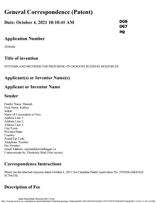 Document de brevet canadien 2920206. Modification 20211004. Image 1 de 31