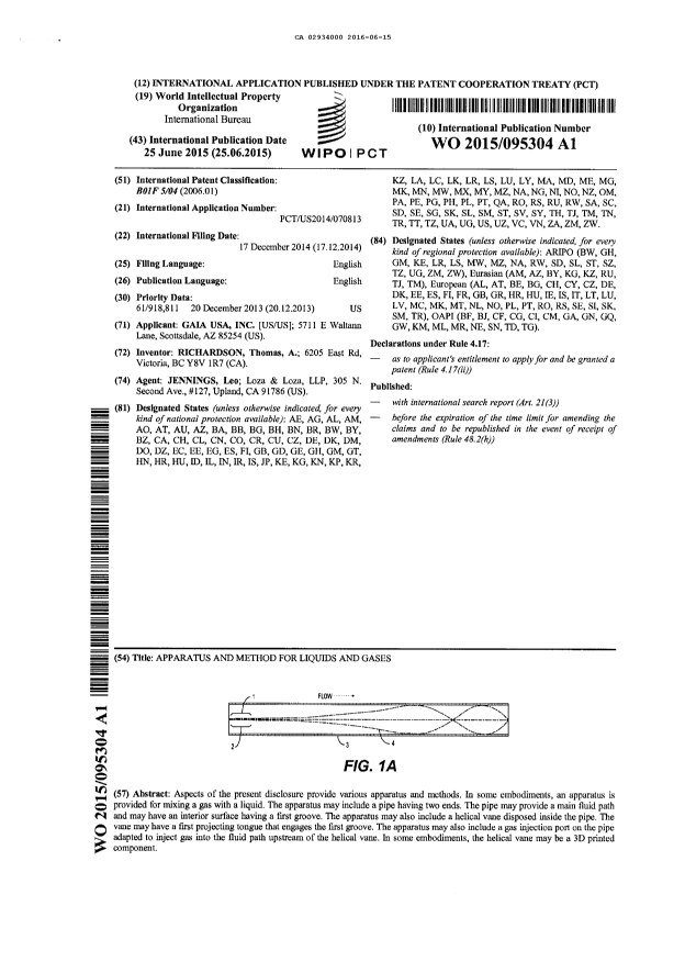 Document de brevet canadien 2934000. PCT 20151215. Image 1 de 1