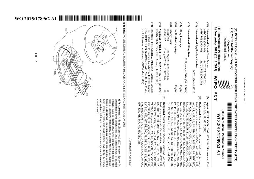 Document de brevet canadien 2950090. Abrégé 20151223. Image 1 de 2