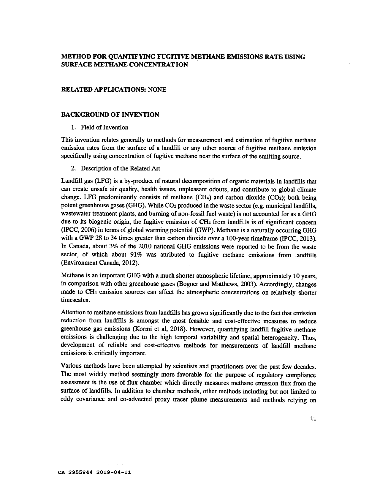 Document de brevet canadien 2955844. Description 20190411. Image 1 de 8