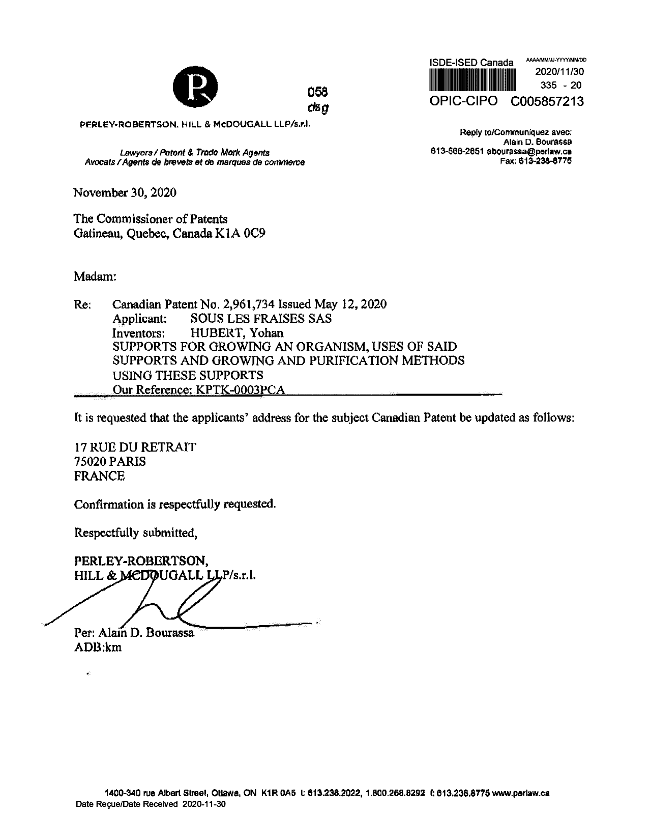 Canadian Patent Document 2961734. PCT Correspondence 20201130. Image 1 of 2