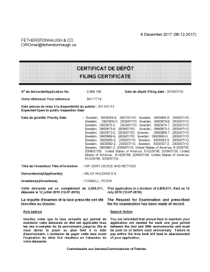 Canadian Patent Document 2986192. Divisional - Filing Certificate 20171206. Image 1 of 1