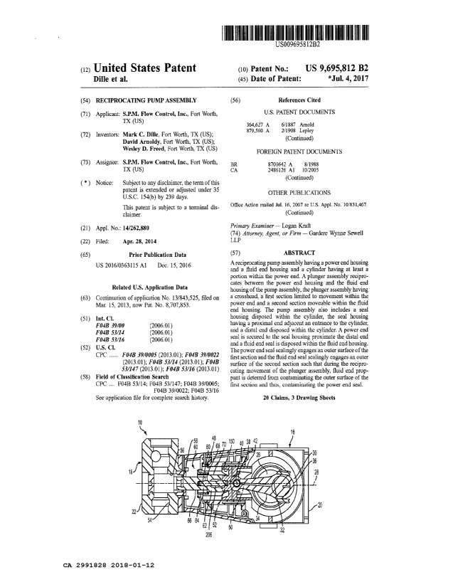 Document de brevet canadien 2991828. ATDB OEA 20180112. Image 1 de 7