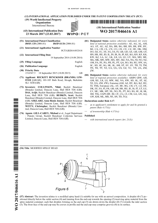 Document de brevet canadien 2997207. Abrégé 20180301. Image 1 de 1