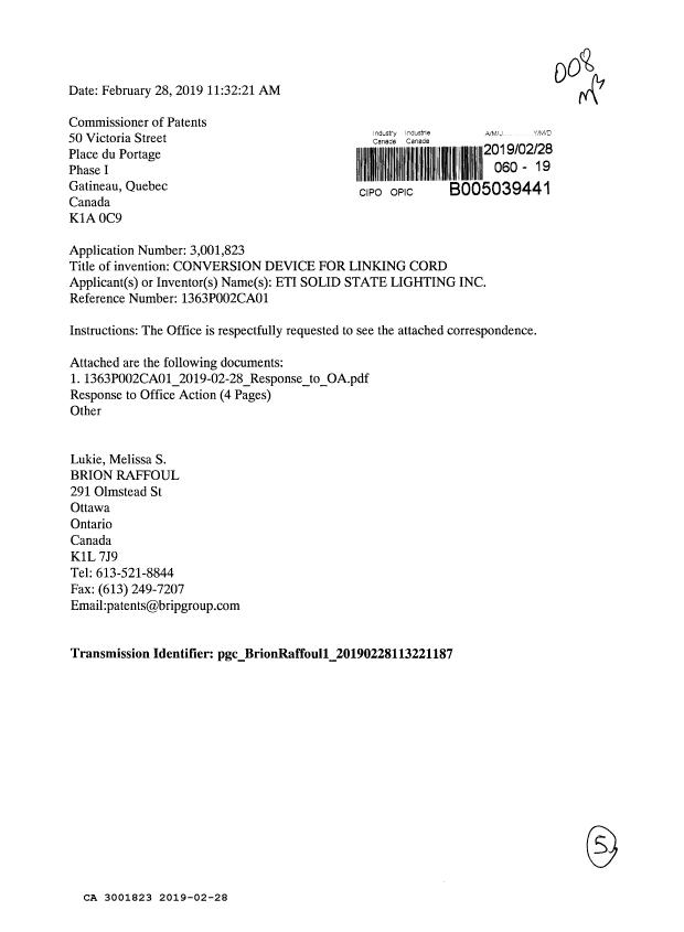 Canadian Patent Document 3001823. Amendment 20181228. Image 1 of 5