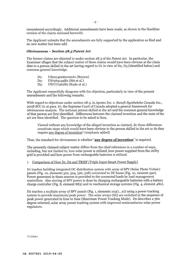 Document de brevet canadien 3007601. Modification 20181225. Image 3 de 12