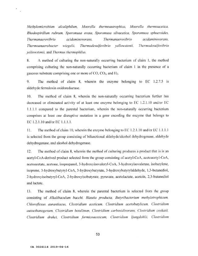 Document de brevet canadien 3024114. Revendications 20181216. Image 2 de 3