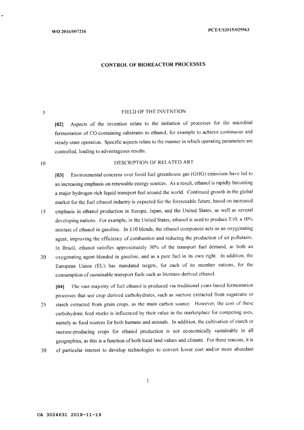 Document de brevet canadien 3024631. Description 20181119. Image 1 de 25