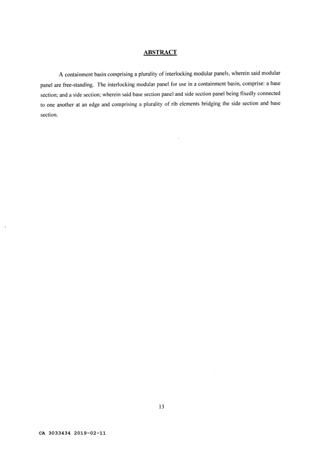 Document de brevet canadien 3033434. Abrégé 20190211. Image 1 de 1