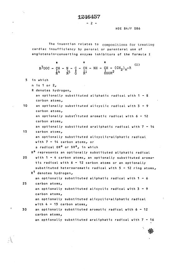Document de brevet canadien 1246457. Description 19931004. Image 1 de 18