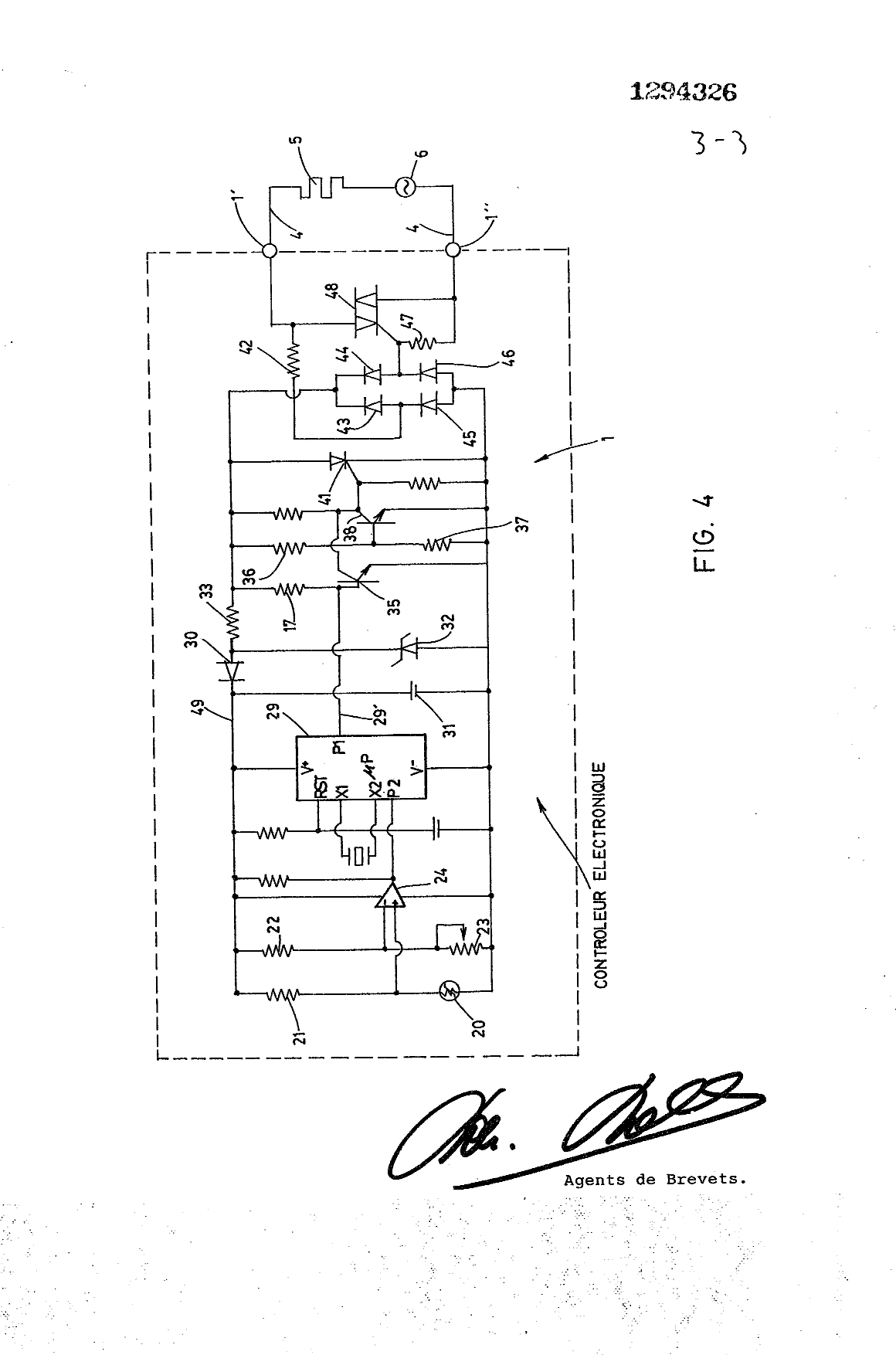 Document de brevet canadien 1294326. Dessins 19940108. Image 3 de 3