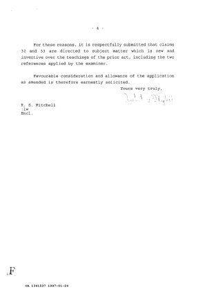 Canadian Patent Document 1341537. Prosecution-Amendment 19961224. Image 4 of 4
