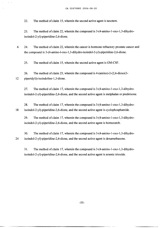 Document de brevet canadien 2476983. Poursuite-Amendment 20040820. Image 6 de 6