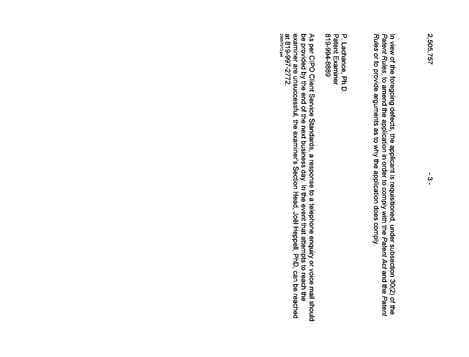 Document de brevet canadien 2505757. Poursuite-Amendment 20121217. Image 3 de 3