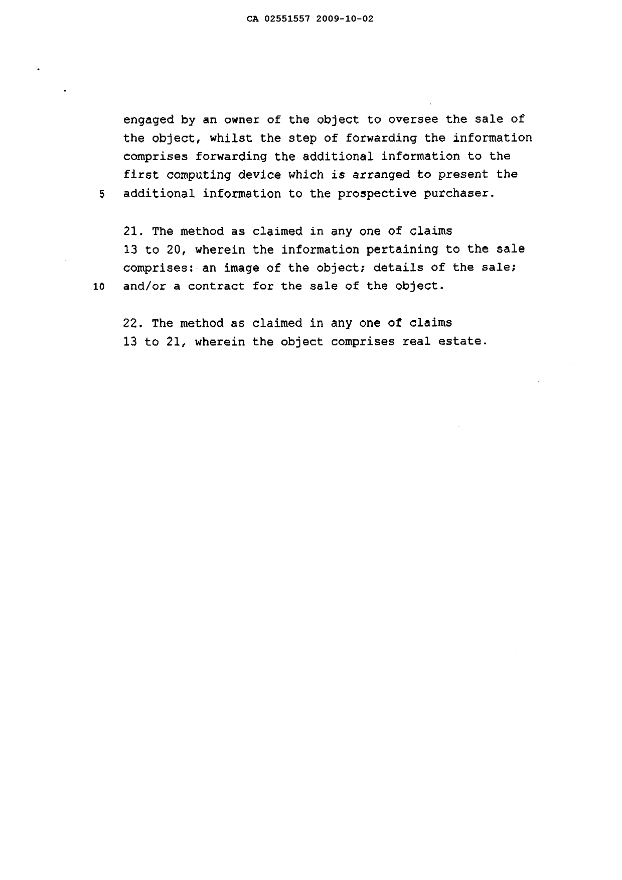 Document de brevet canadien 2551557. Poursuite-Amendment 20081202. Image 14 de 14