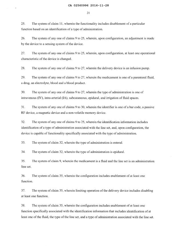 Document de brevet canadien 2560996. Revendications 20151228. Image 4 de 8