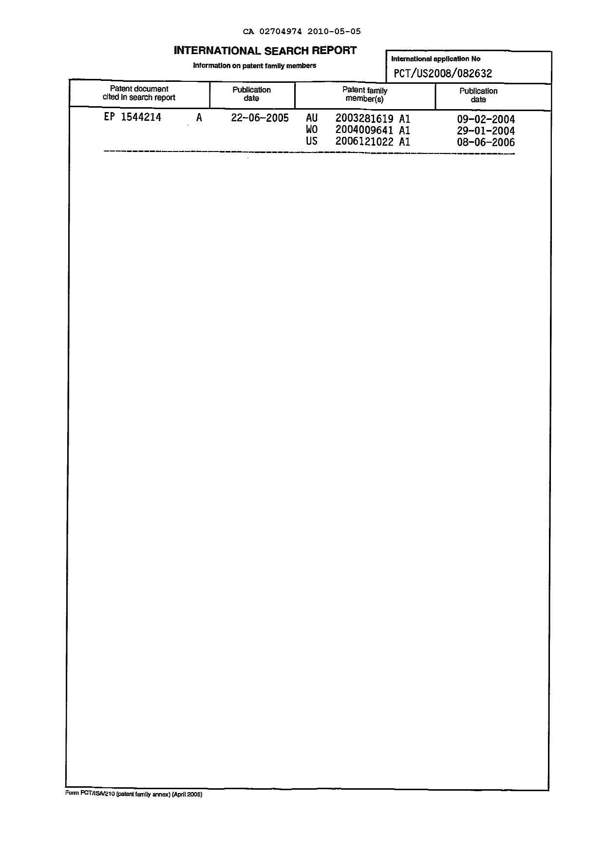 Document de brevet canadien 2704974. PCT 20091205. Image 7 de 7