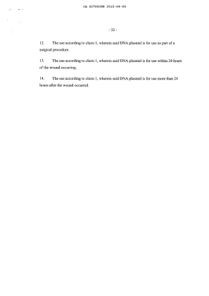 Document de brevet canadien 2709398. Revendications 20141209. Image 2 de 2