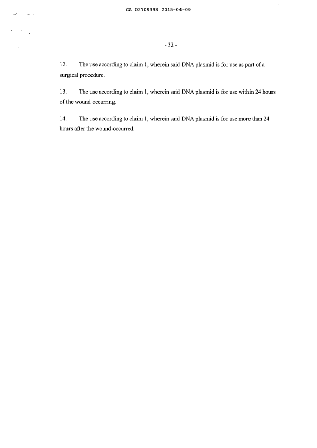 Canadian Patent Document 2709398. Claims 20141209. Image 2 of 2
