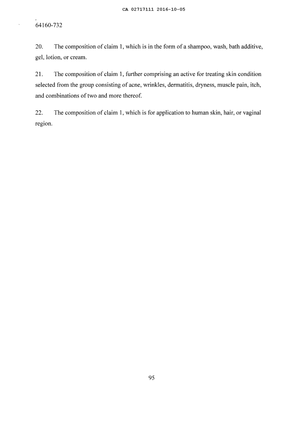 Document de brevet canadien 2717111. Revendications 20151205. Image 3 de 3