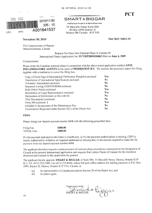 Canadian Patent Document 2726511. Assignment 20101130. Image 1 of 2