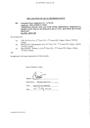 Document de brevet canadien 2776704. Correspondance 20131228. Image 3 de 3