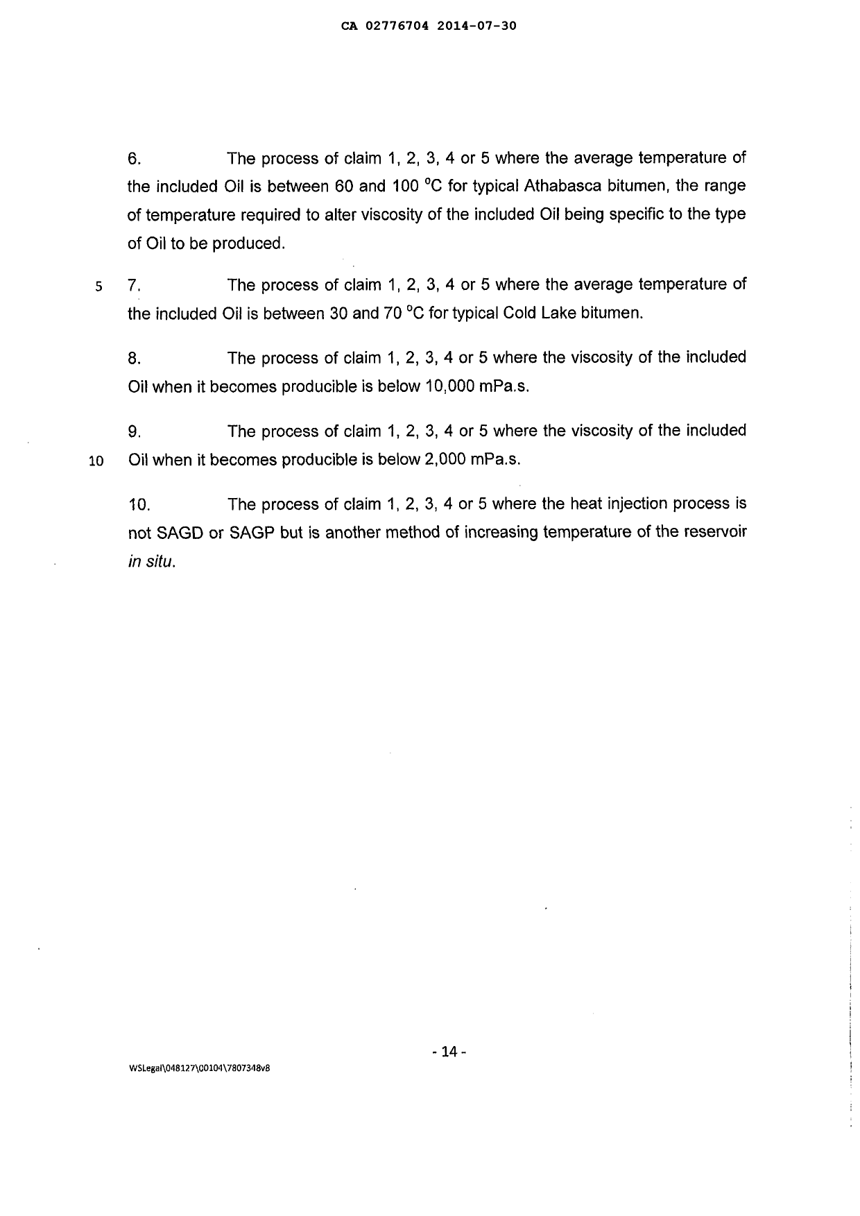 Canadian Patent Document 2776704. Prosecution-Amendment 20140730. Image 6 of 6