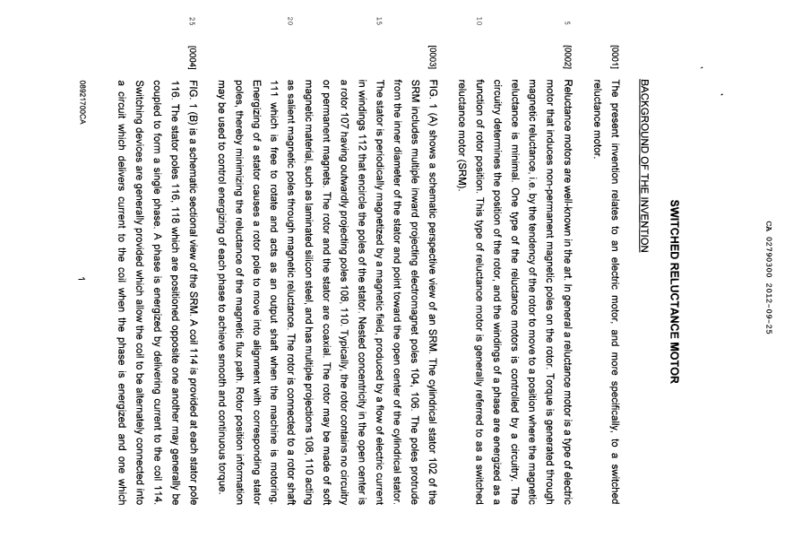 Document de brevet canadien 2790300. Description 20120925. Image 1 de 24